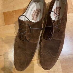 Brown suede men's shoes from Italian brand Doucal's (size 43)